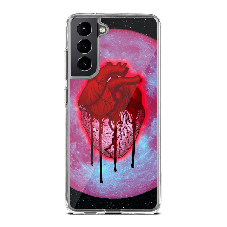 Chris Brown Heartbreak on a Full Moon Samsung Galaxy S21 FE Case