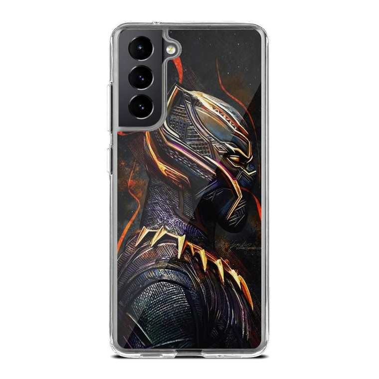 Black Panther Heroes Poster Samsung Galaxy S21 FE Case