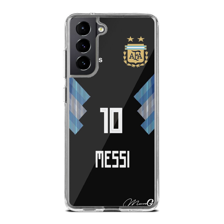 Lionel Messi Argentina Jersey Samsung Galaxy S21 FE Case