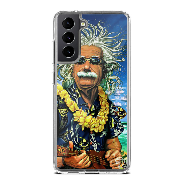 Albert Enstein on Vacation Samsung Galaxy S21 FE Case