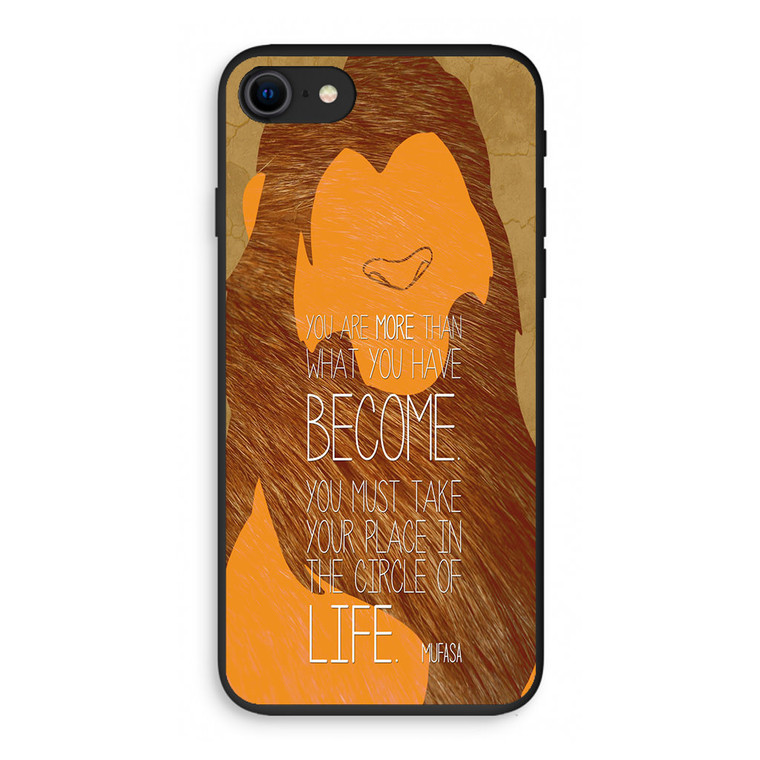 Lion King Simba Mufasa Quotes iPhone SE 3rd Gen 2022 Case