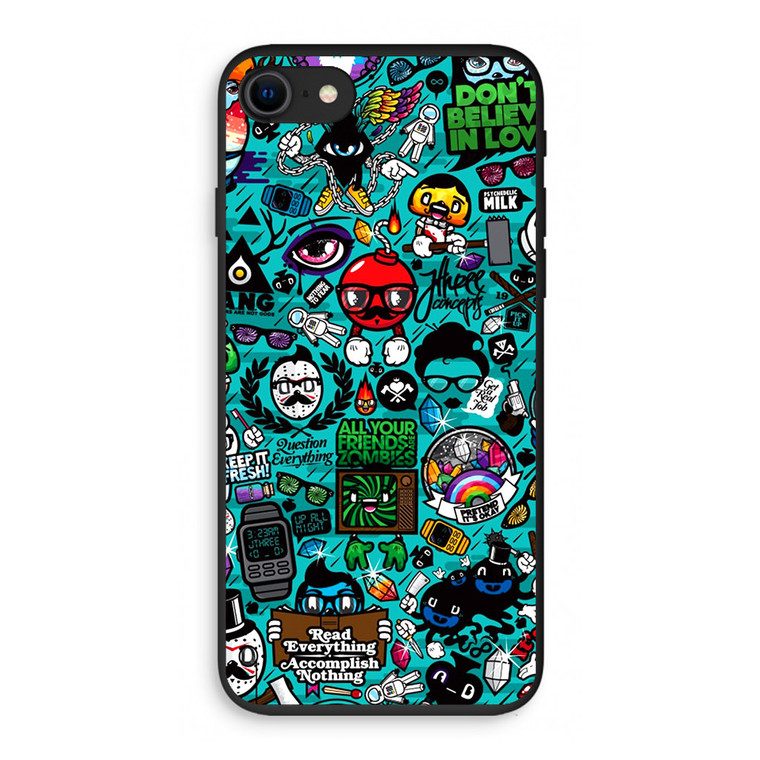 Characters Signs Colorful iPhone SE 3rd Gen 2022 Case