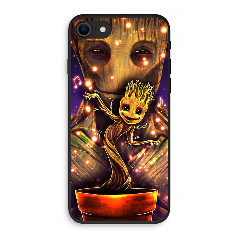 Groot Dancing And Smile iPhone SE 3rd Gen 2022 Case