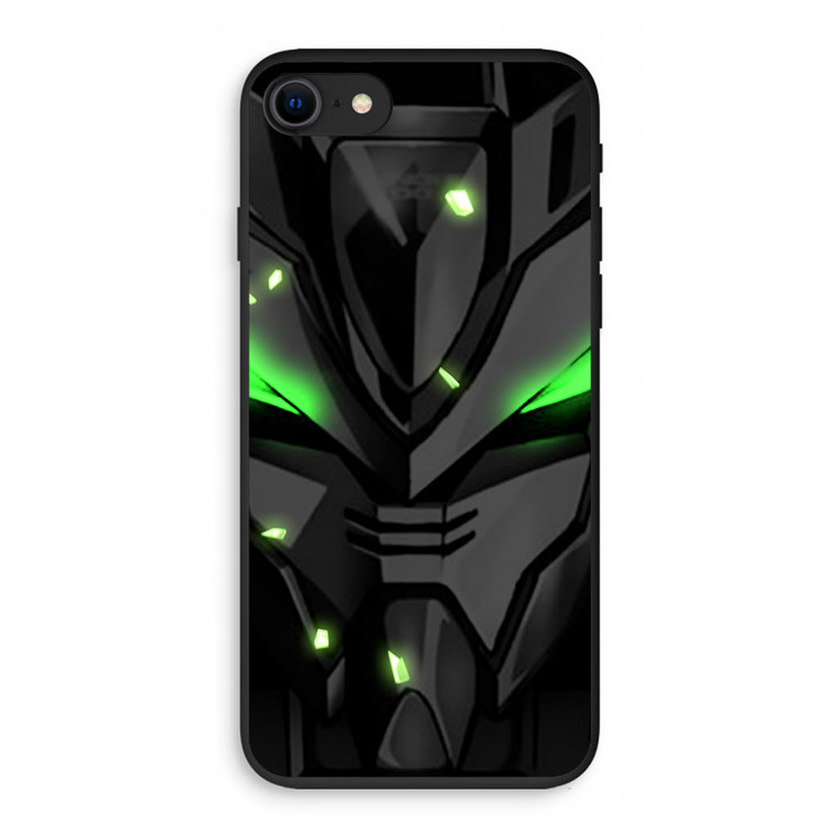 Gundam 00 Head Black iPhone SE 3rd Gen 2022 Case