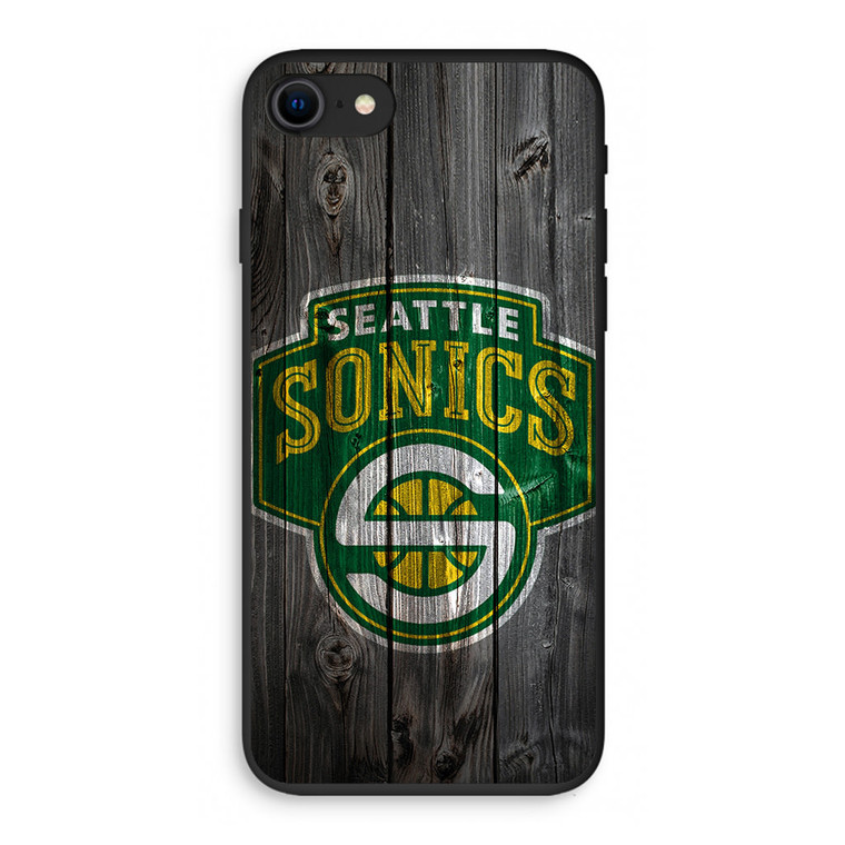 Seattle Sonics Wood iPhone SE 3rd Gen 2022 Case