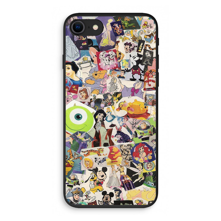 Disney Collage Art iPhone SE 3rd Gen 2022 Case