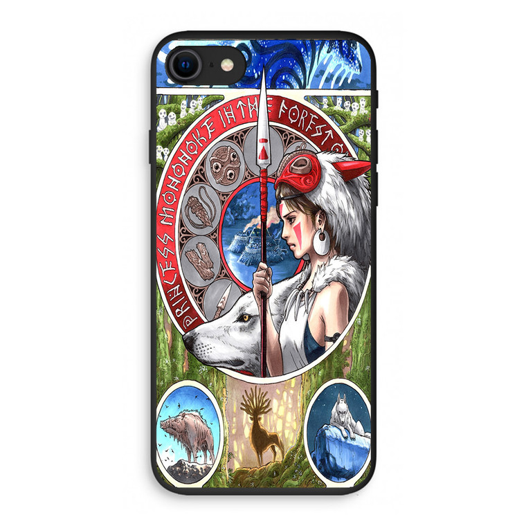 Princess Mononoke Noveau iPhone SE 3rd Gen 2022 Case