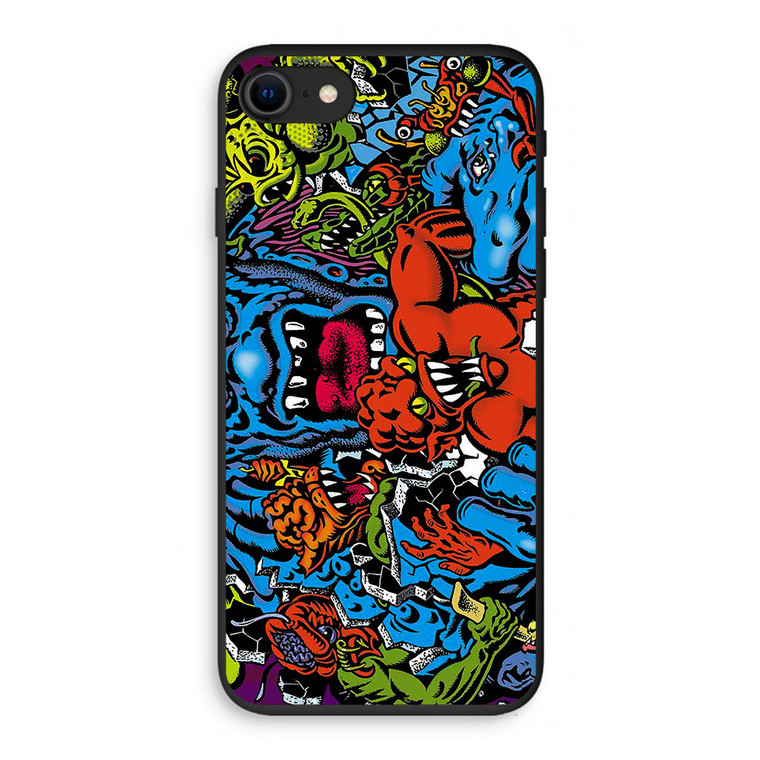 Santa Cruz Skateboard Art iPhone SE 3rd Gen 2022 Case