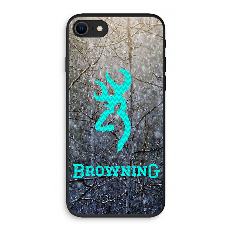 Browning Turquoise Chevron iPhone SE 3rd Gen 2022 Case