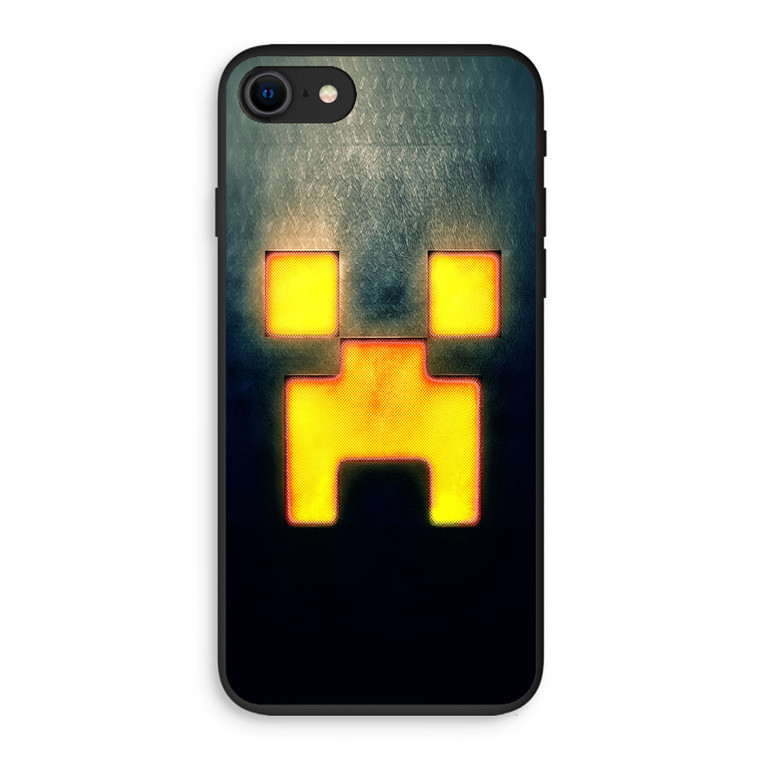 Minecraft Creeper Black iPhone SE 3rd Gen 2022 Case