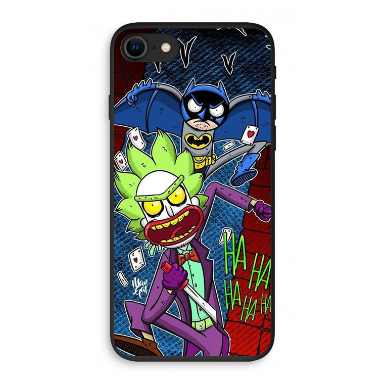 Rick and Morty Joker Batman iPhone SE 3rd Gen 2022 Case