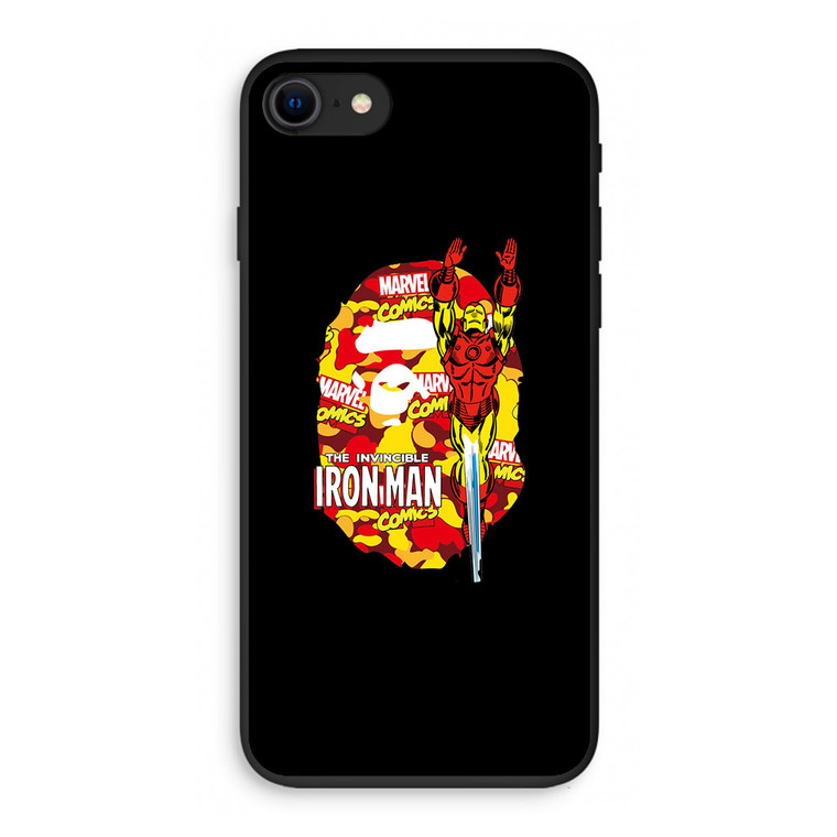 Marvel X Bape Iron Man iPhone SE 3rd Gen 2022 Case