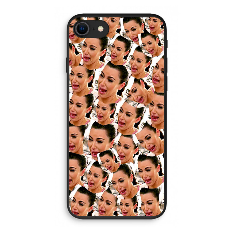 Kim Kardashian Crying Collage iPhone SE 3rd Gen 2022 Case