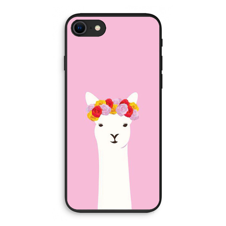 Llama Pink iPhone SE 3rd Gen 2022 Case