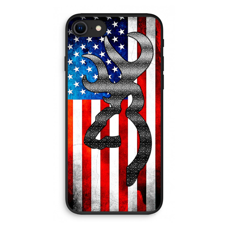 Browning American Flag iPhone SE 3rd Gen 2022 Case