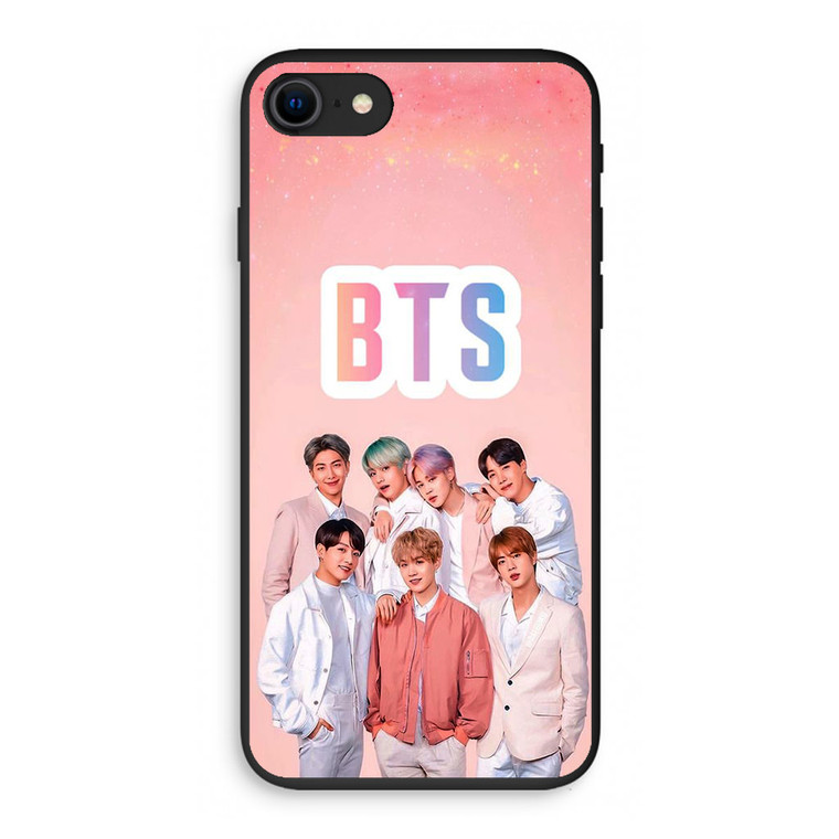 BTS Member in Pink iPhone SE 3rd Gen 2022 Case