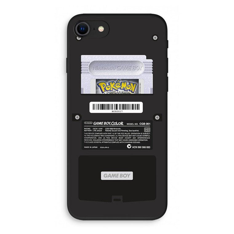 Black Gameboy Color - Silver Cartridge iPhone SE 3rd Gen 2022 Case