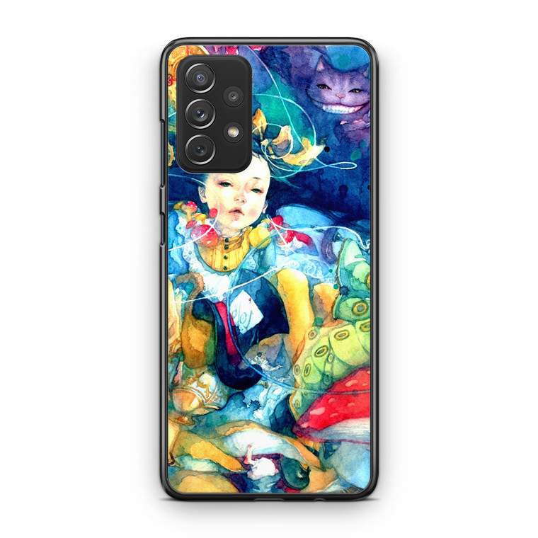 Alice In Wonderland Watercolor Painting Samsung Galaxy A53 5G Case