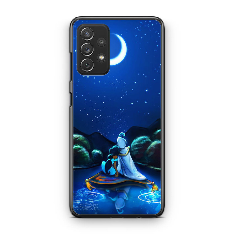 Aladdin and Jasmine Boating night Samsung Galaxy A53 5G Case