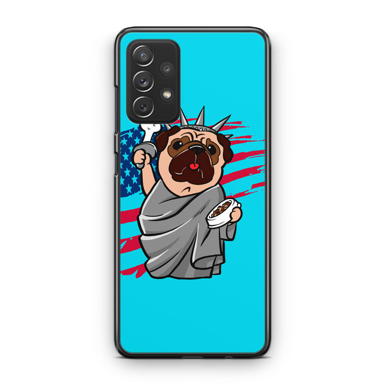 4th of July, Independence day Pug Samsung Galaxy A53 5G Case