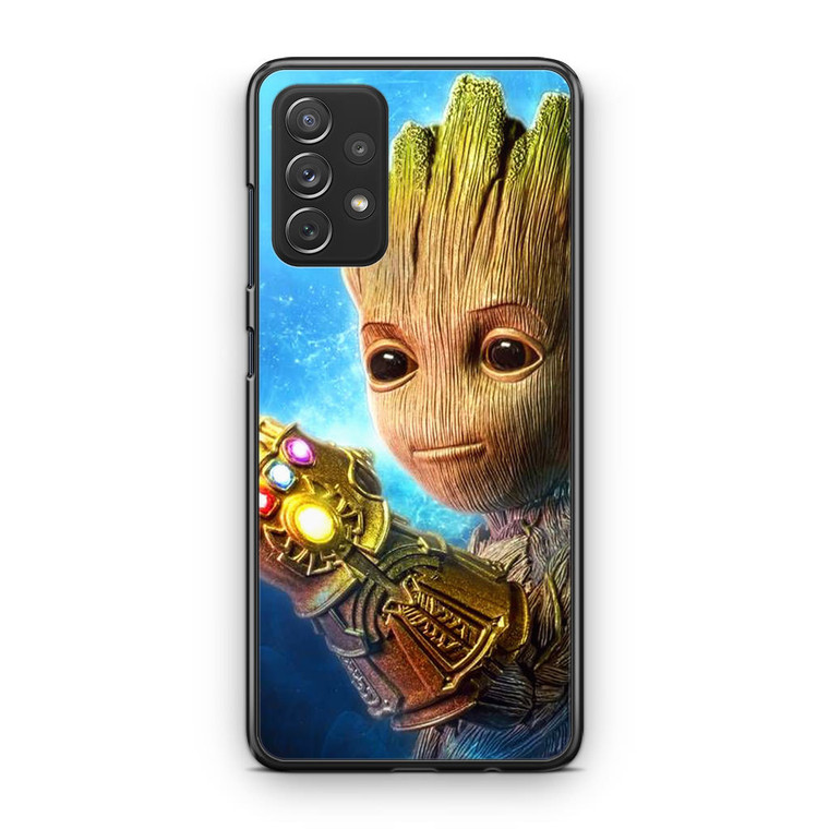 Baby Groot Using the Knob of Infinity Samsung Galaxy A53 5G Case