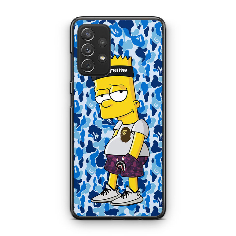 Bart Blue Bape Camo Samsung Galaxy A53 5G Case
