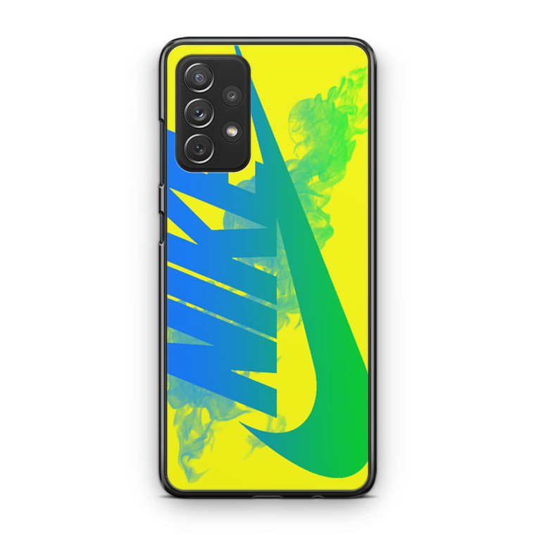 Nike Logo in Yellow Samsung Galaxy A53 5G Case