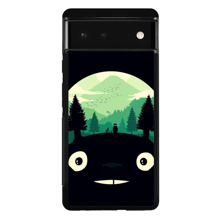 Totoro Simple Dark Google Pixel 6 Case