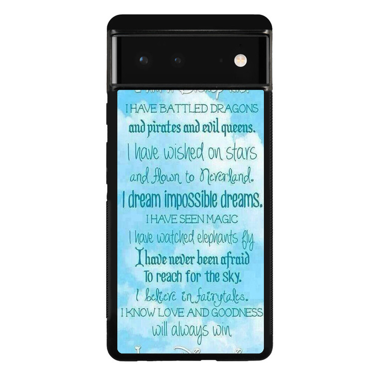 Disney Quotes Google Pixel 6 Case