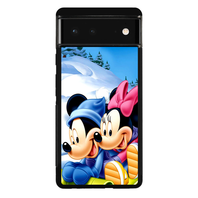 Mickey Mouse and Minnie Mouse Google Pixel 6 Case