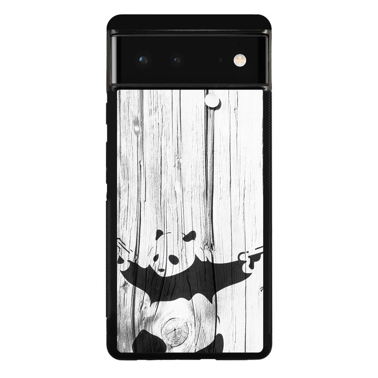 Banksy graffiti panda Google Pixel 6 Case