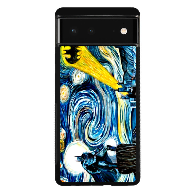 Batman Van Gogh Starry Night Google Pixel 6 Case