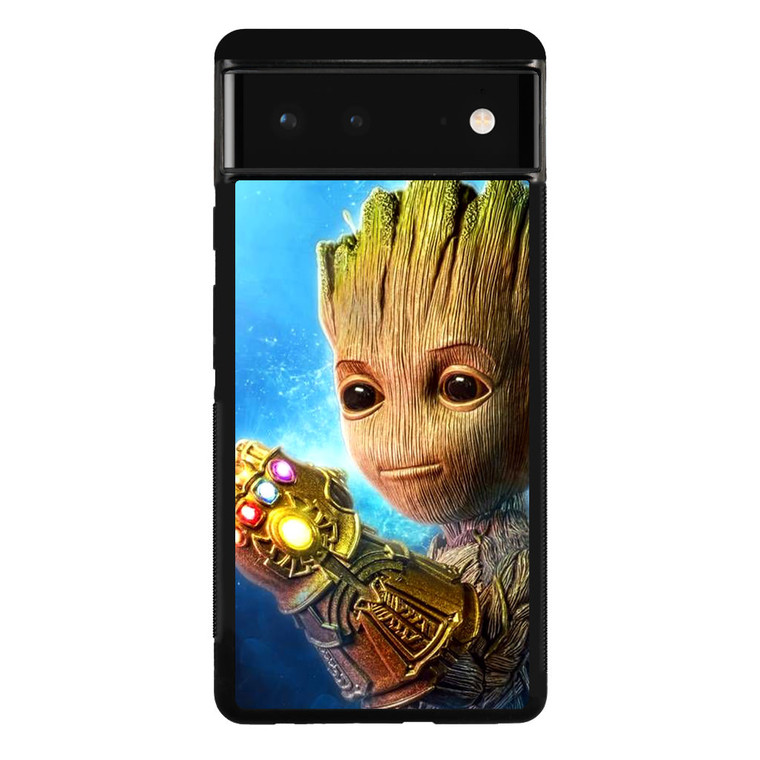 Baby Groot Using the Knob of Infinity Google Pixel 6 Case