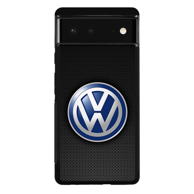 VW Logo Black Carbon Google Pixel 6 Case