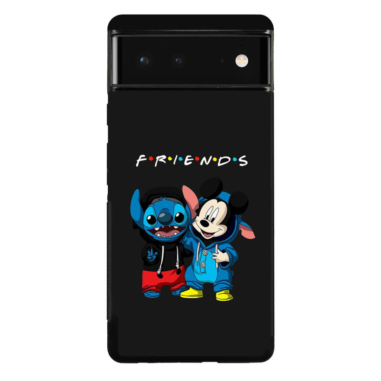 Stitch and Mickey Friends Google Pixel 6 Case