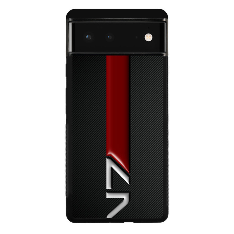 Mass Effect N7 Logo Carbon Google Pixel 6 Case