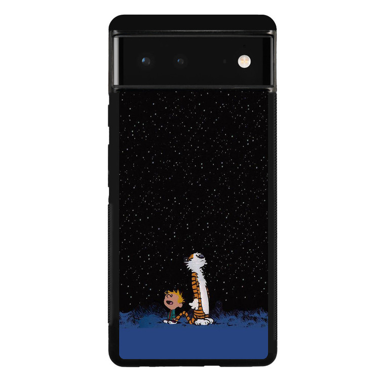 Calvin and Hobbes Space Google Pixel 6 Case