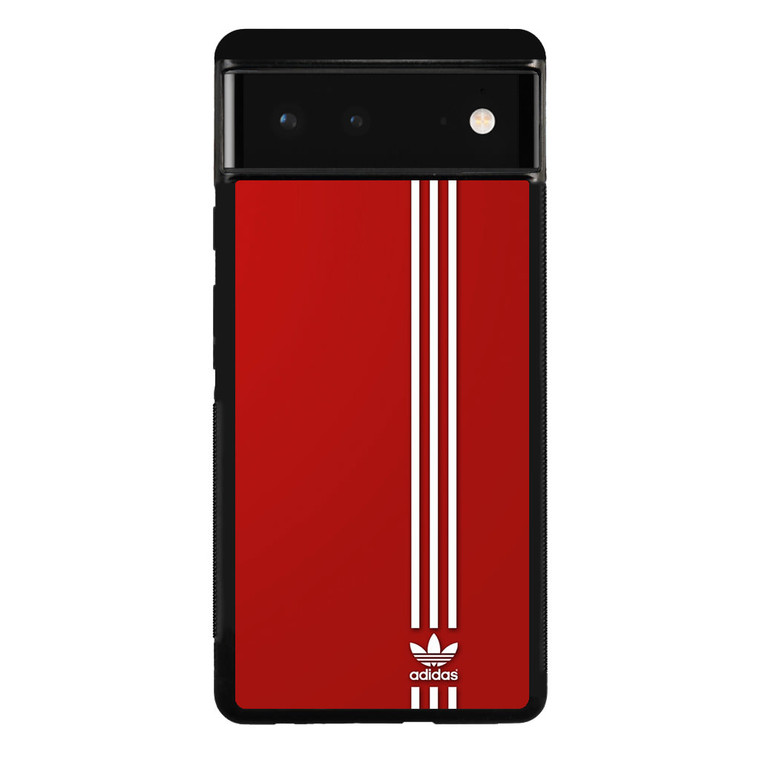 Brand Adidas Red White Sport Google Pixel 6 Case