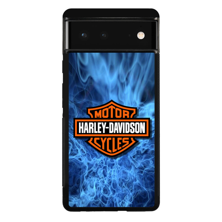 Harley Davidson Blue Flame Google Pixel 6 Case