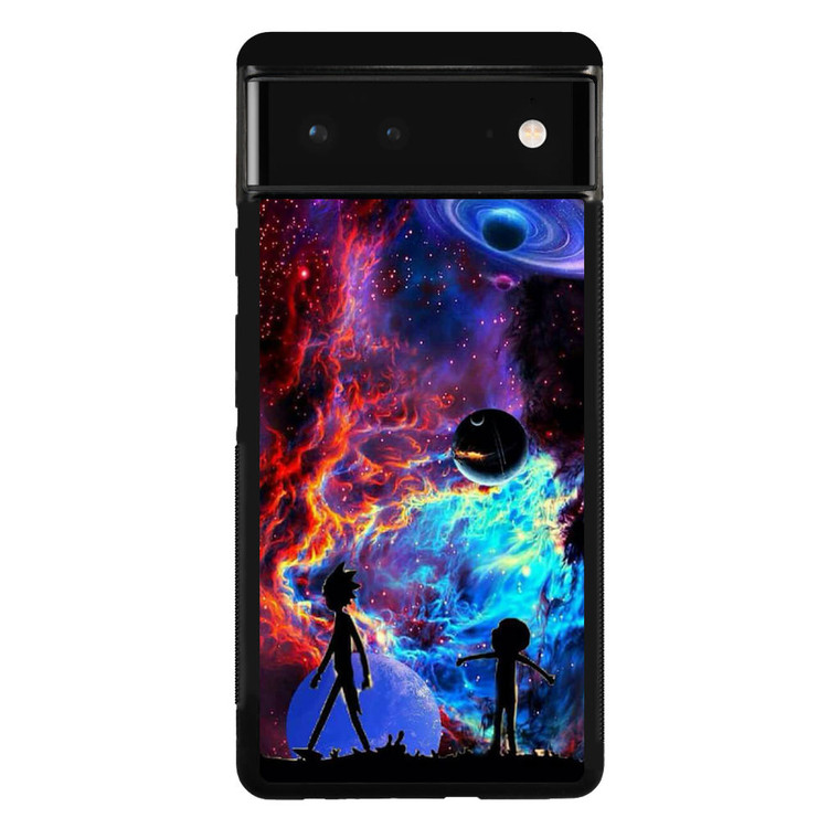 Rick and Morty Flat Galaxy Google Pixel 6 Case