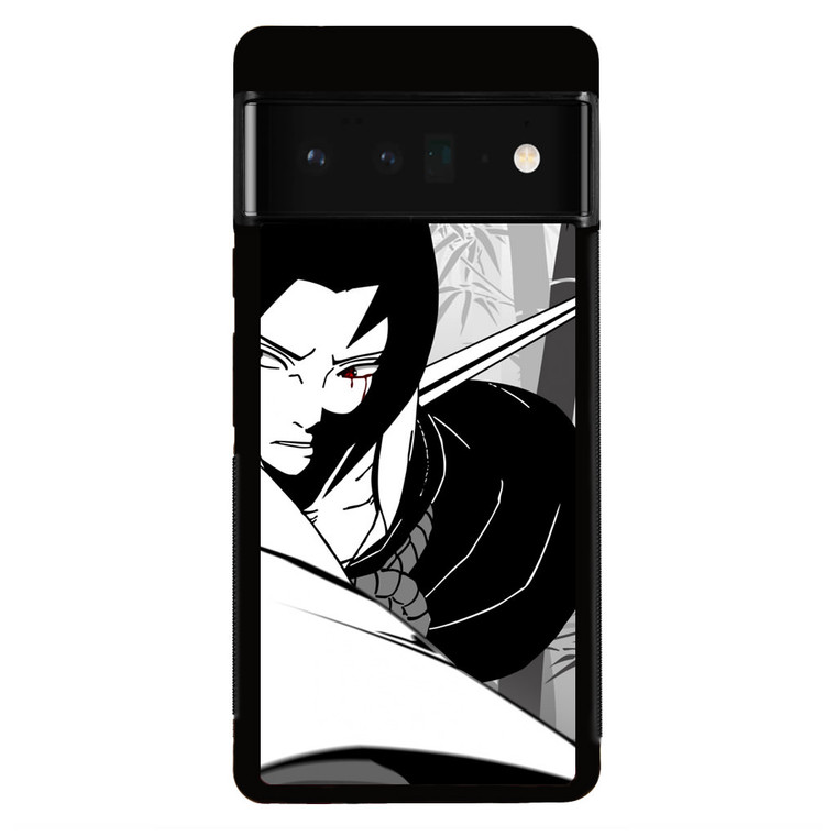 Naruto Sasuke Uchiha B&W Google Pixel 6 Pro Case