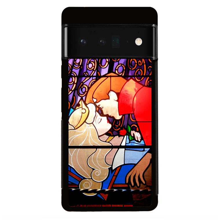 Sleeping Beauty Kiss Stained Glass Google Pixel 6 Pro Case