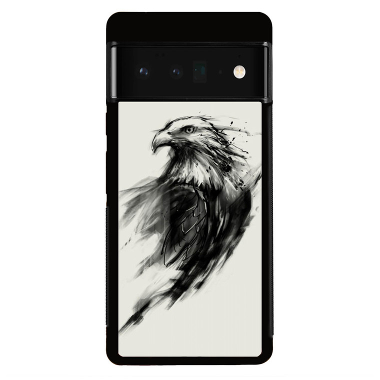 eagle art black paint Google Pixel 6 Pro Case