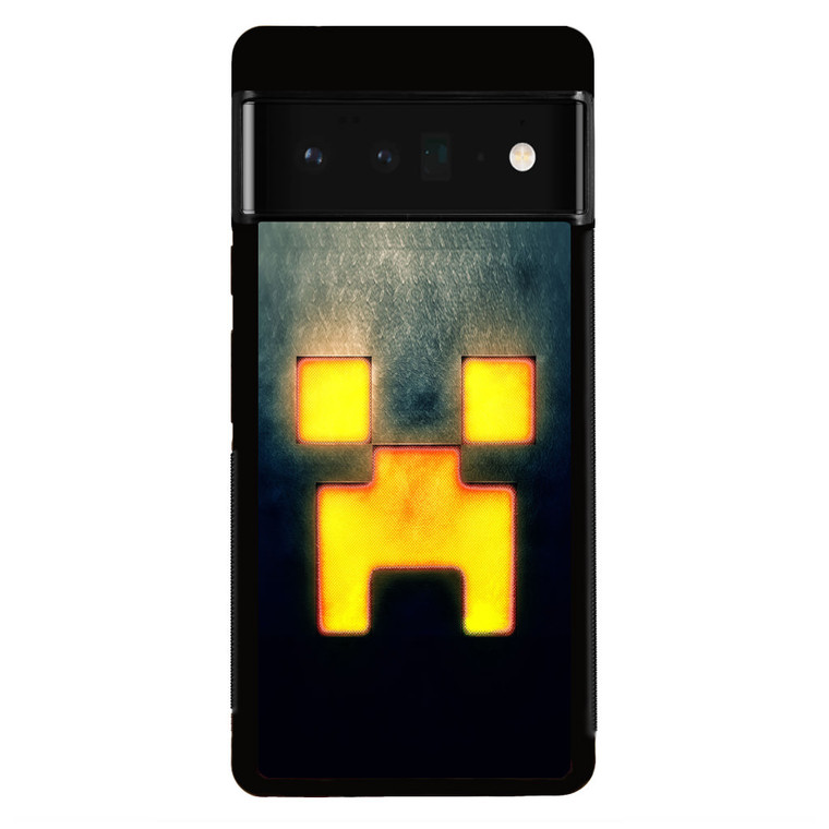 Minecraft Creeper Black Google Pixel 6 Pro Case