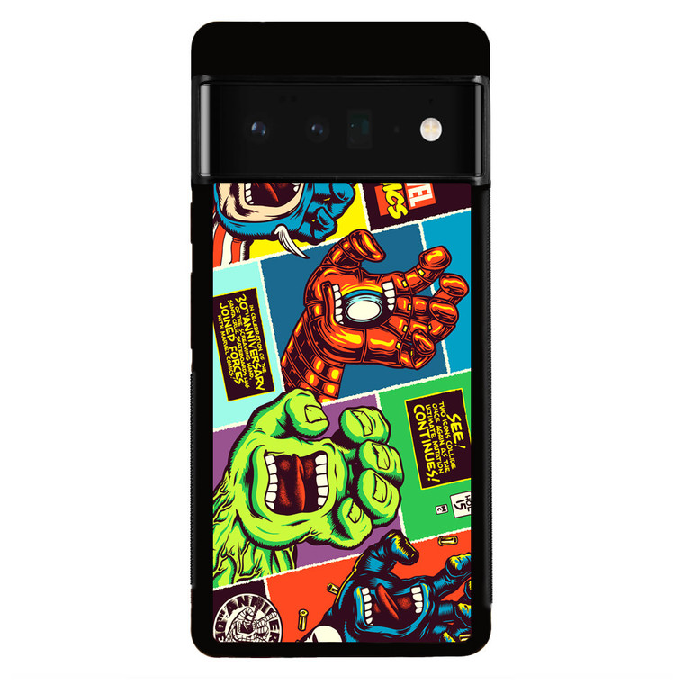 Santa Cruz X Marvel Comic Google Pixel 6 Pro Case