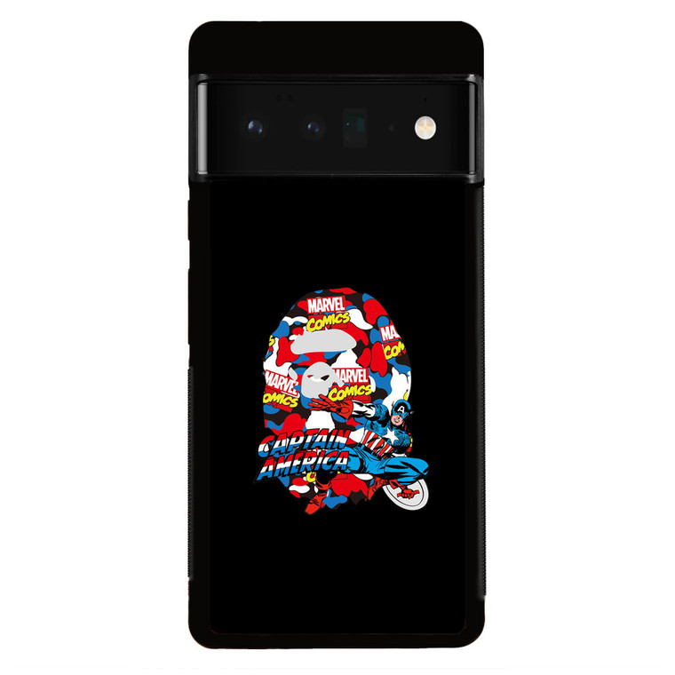 Marvel X Bape Captain America Google Pixel 6 Pro Case