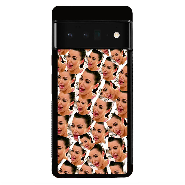 Kim Kardashian Crying Collage Google Pixel 6 Pro Case
