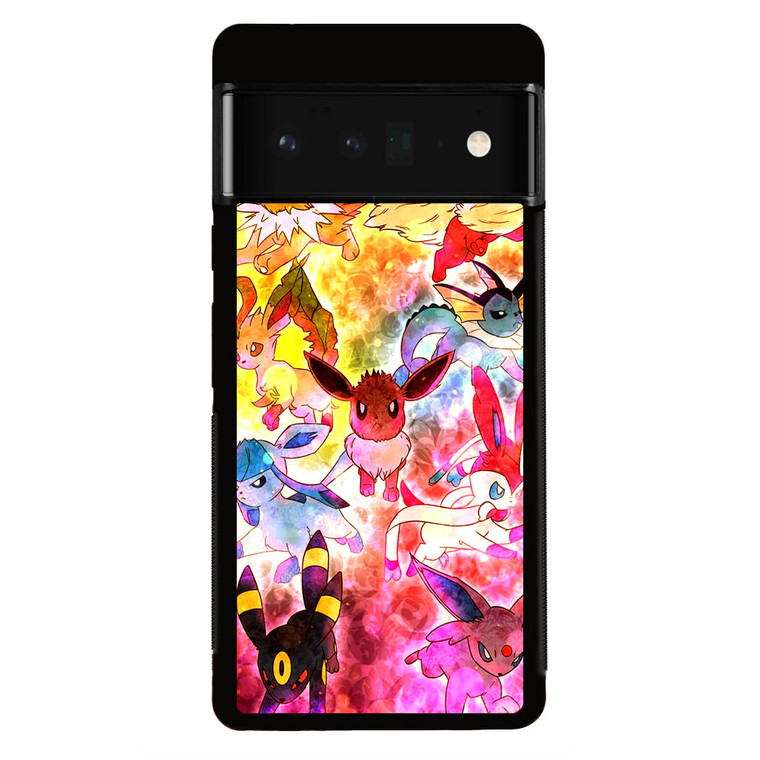 Pokemon Eevee Collage Google Pixel 6 Pro Case