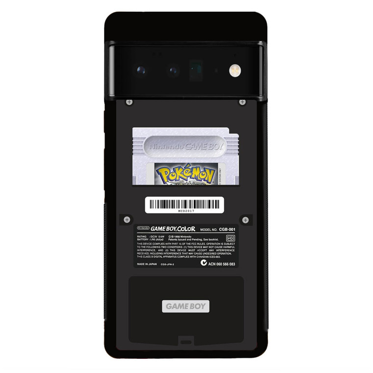 Black Gameboy Color - Silver Cartridge Google Pixel 6 Pro Case