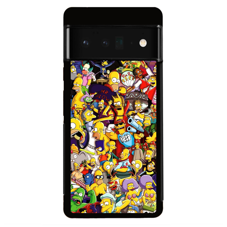 The Simpsons Characters Google Pixel 6 Pro Case